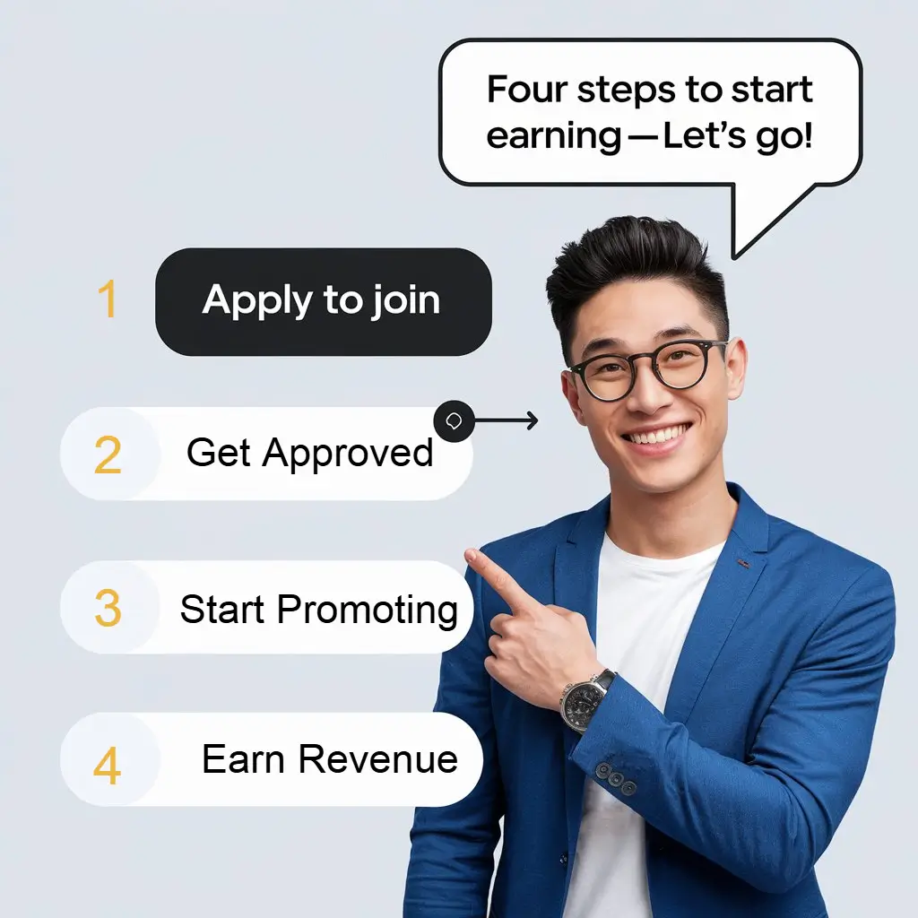 4 steps to start earning